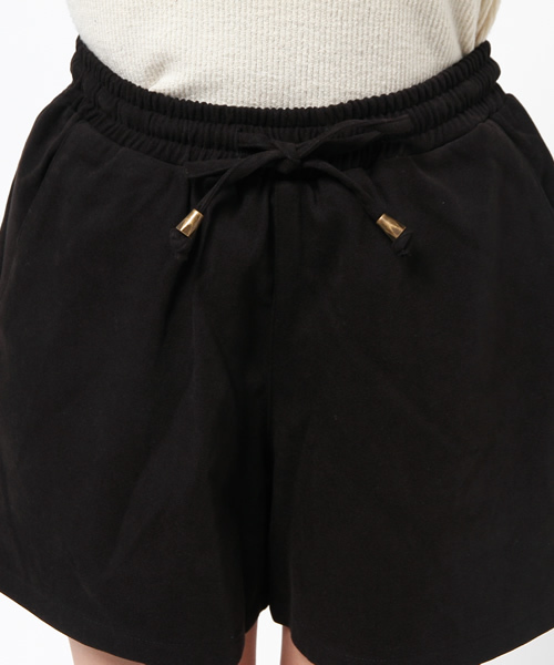 OUTLET（アウトレット）の「【mystic】フェイクスェードウエストギャザーショートパンツ（その他パンツ・レディース・ブラック/キャメル・FREE）」の6枚目の写真