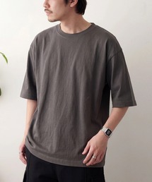 【Cross＆Stitch】マックスウェイト オーバーサイズTシャツ(5分袖）OE1130