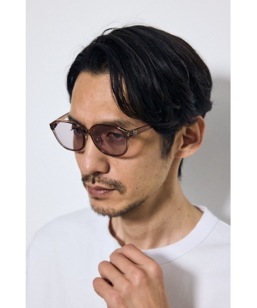 AZUL by moussy（アズールバイマウジー）の「レイヤードシェードアイウェア（サングラス・メンズ・グレー/ブラウン/ベージュ・FREE）」の14枚目の写真