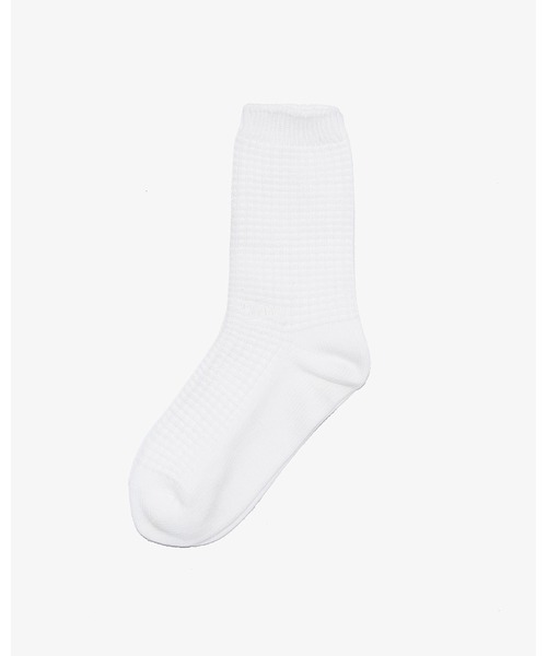 KEBOZ(ケボズ)の「ICON WAFFLE SOCKS(ソックス/靴下・メンズ・ホワイト/ブラック/ミント・FREE)」の2枚目の写真
