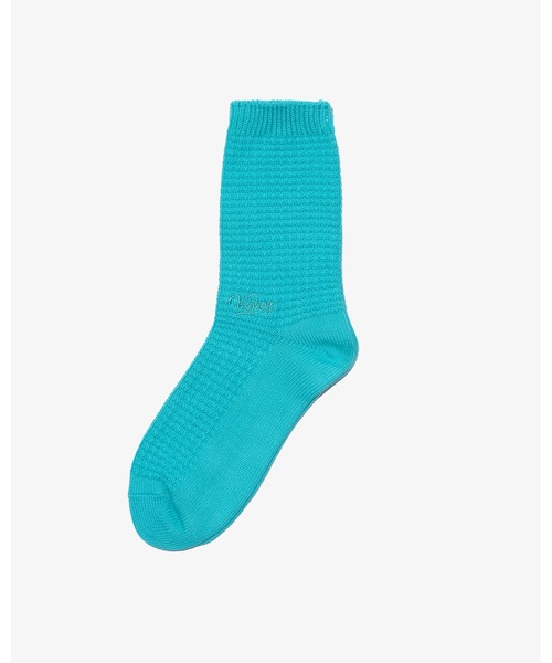 KEBOZ(ケボズ)の「ICON WAFFLE SOCKS(ソックス/靴下・メンズ・ホワイト/ブラック/ミント・FREE)」の1枚目の写真
