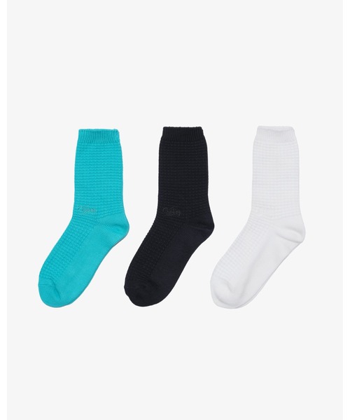 KEBOZ(ケボズ)の「ICON WAFFLE SOCKS(ソックス/靴下・メンズ・ホワイト/ブラック/ミント・FREE)」の7枚目の写真