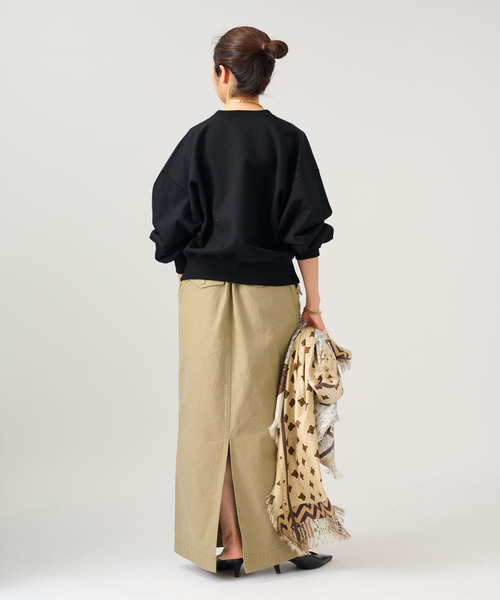 VERMEIL par iena(ヴェルメイユパーイエナ)の「upper hights アッパーハイツ THE SANDY 144A34302(スカート・レディース・ベージュ系その他/ネイビー・SMALL/X-SMALL)」の3枚目の写真