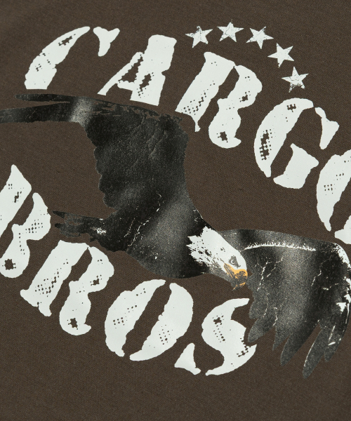 CARGOBROS(カーゴブロス)の「(ビッグサイズ) アメリカンビンテージイーグル半袖Tシャツ (カーキ)(Tシャツ/カットソー・メンズ・その他・FREE)」の4枚目の写真