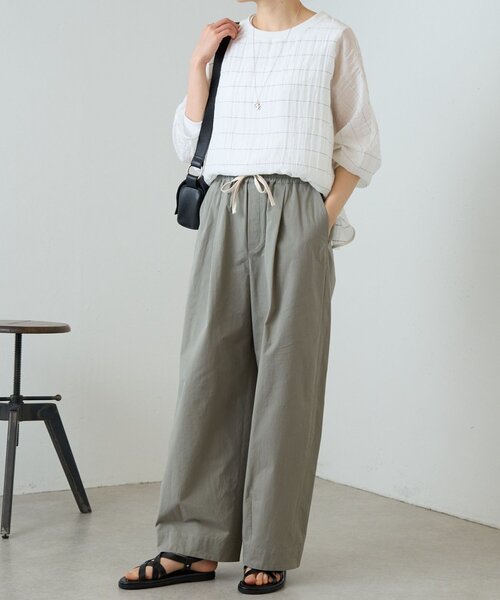 BEARDSLEY(ビアズリー)の「カーブチノイージーパンツ(その他パンツ・レディース・ベージュ/グレー・FREE)」の10枚目の写真