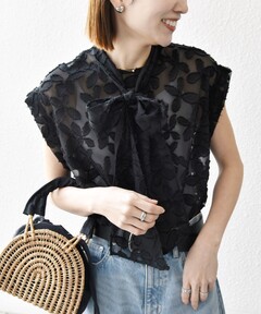 Typewriter Shirring Tops（Tシャツ/カットソー）｜anuke（アンヌーク