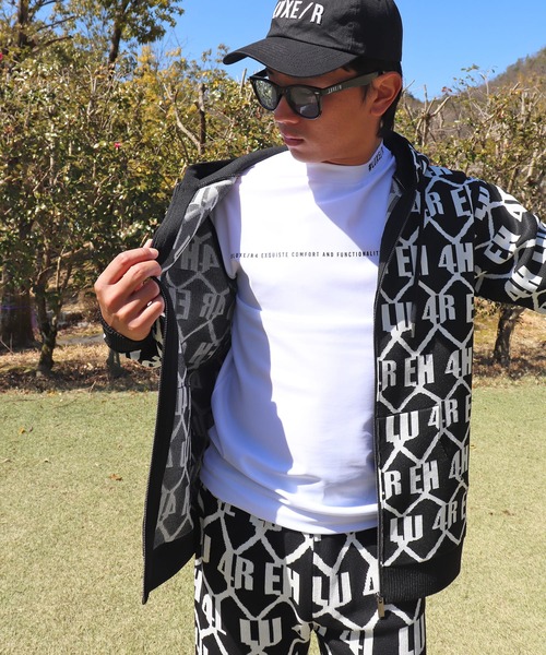 LUXE/R(ラグジュ)の「(RM)【LUXE/R】ジャガード ニット ZIP パーカ パーカー(パーカー・メンズ・ホワイト/ブラック・LARGE/X-LARGE)」の4枚目の写真