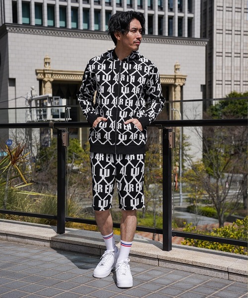 LUXE/R(ラグジュ)の「(RM)【LUXE/R】ジャガード ニット ZIP パーカ パーカー(パーカー・メンズ・ホワイト/ブラック・LARGE/X-LARGE)」の5枚目の写真