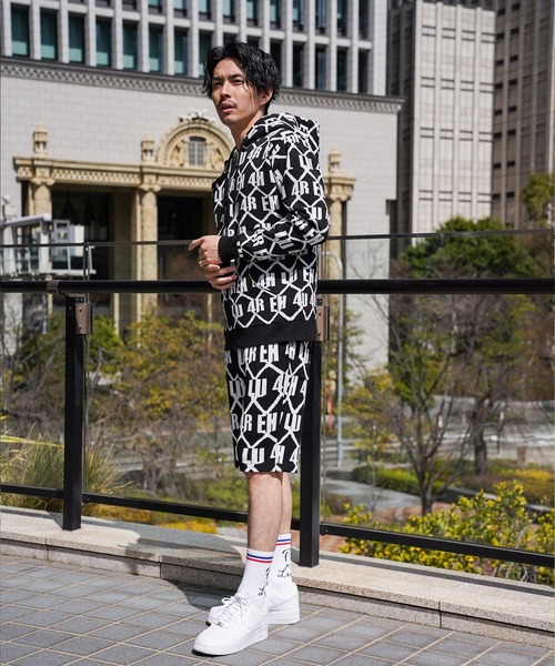 LUXE/R(ラグジュ)の「(RM)【LUXE/R】ジャガード ニット ZIP パーカ パーカー(パーカー・メンズ・ホワイト/ブラック・LARGE/X-LARGE)」の6枚目の写真