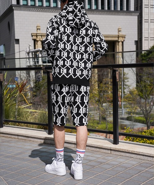 LUXE/R(ラグジュ)の「(RM)【LUXE/R】ジャガード ニット ZIP パーカ パーカー(パーカー・メンズ・ホワイト/ブラック・LARGE/X-LARGE)」の9枚目の写真