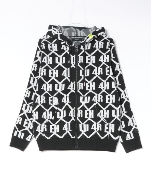 LUXE/R(ラグジュ)の「(RM)【LUXE/R】ジャガード ニット ZIP パーカ パーカー(パーカー・メンズ・ホワイト/ブラック・LARGE/X-LARGE)」の3枚目の写真