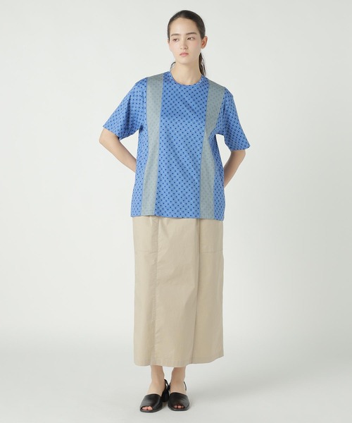 ZUCCa(ズッカ)の「DOT DOCKING JERSEY / Tシャツ / P(Tシャツ/カットソー・レディース・ブルー/ブラック・M size)」の10枚目の写真