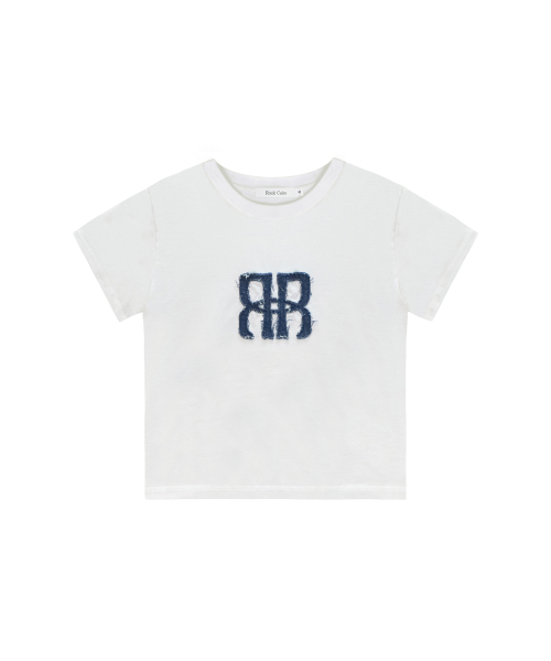 ROCKCAKE(ロックケーキ)の「Square Logo Denim Top - White(Tシャツ/カットソー・レディース・その他・SMALL)」の3枚目の写真