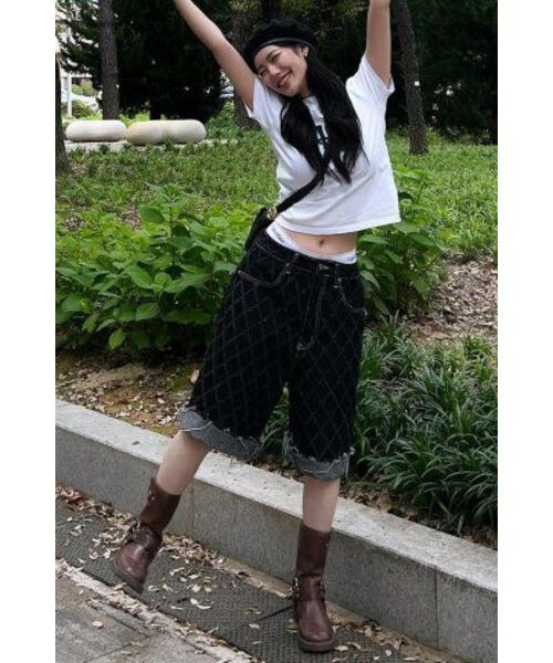 ROCKCAKE(ロックケーキ)の「Square Logo Denim Top - White(Tシャツ/カットソー・レディース・その他・SMALL)」の10枚目の写真