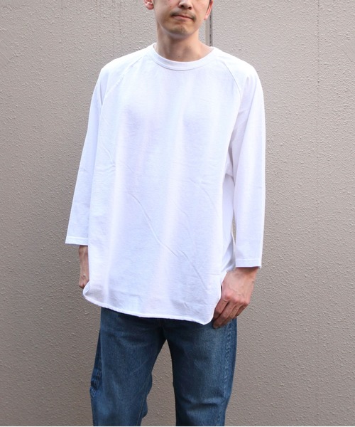 WALLA WALLA SPORT(ワラワラスポーツ)の「WALLA WALLA SPORTS/ワラワラスポーツ 3/4 ベースボールTEE ソリッド 3/4 BASEBALL TEE SOLID(Tシャツ/カットソー・メンズ・アイボリー/ホワイト/スミクロ・L/XL/XXL)」の21枚目の写真