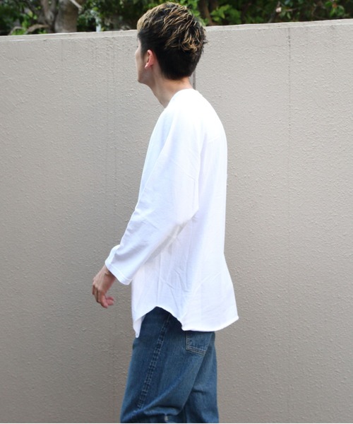 WALLA WALLA SPORT(ワラワラスポーツ)の「WALLA WALLA SPORTS/ワラワラスポーツ 3/4 ベースボールTEE ソリッド 3/4 BASEBALL TEE SOLID(Tシャツ/カットソー・メンズ・アイボリー/ホワイト/スミクロ・L/XL/XXL)」の20枚目の写真
