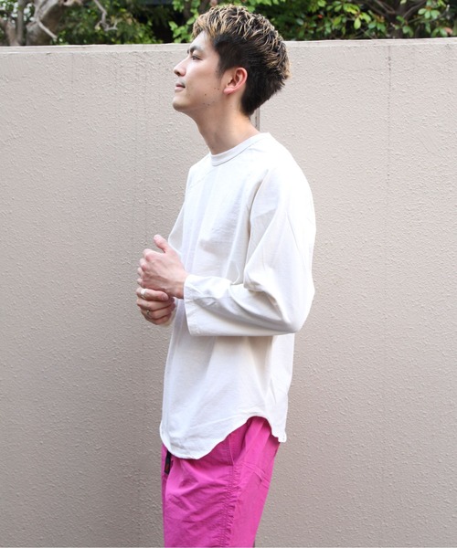 WALLA WALLA SPORT(ワラワラスポーツ)の「WALLA WALLA SPORTS/ワラワラスポーツ 3/4 ベースボールTEE ソリッド 3/4 BASEBALL TEE SOLID(Tシャツ/カットソー・メンズ・アイボリー/ホワイト/スミクロ・L/XL/XXL)」の15枚目の写真