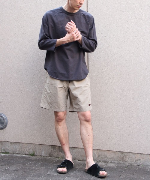 WALLA WALLA SPORT(ワラワラスポーツ)の「WALLA WALLA SPORTS/ワラワラスポーツ 3/4 ベースボールTEE ソリッド 3/4 BASEBALL TEE SOLID(Tシャツ/カットソー・メンズ・アイボリー/ホワイト/スミクロ・L/XL/XXL)」の6枚目の写真