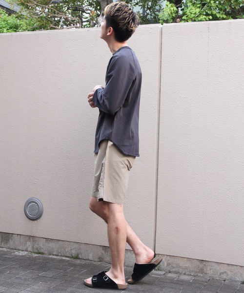 WALLA WALLA SPORT(ワラワラスポーツ)の「WALLA WALLA SPORTS/ワラワラスポーツ 3/4 ベースボールTEE ソリッド 3/4 BASEBALL TEE SOLID(Tシャツ/カットソー・メンズ・アイボリー/ホワイト/スミクロ・L/XL/XXL)」の5枚目の写真