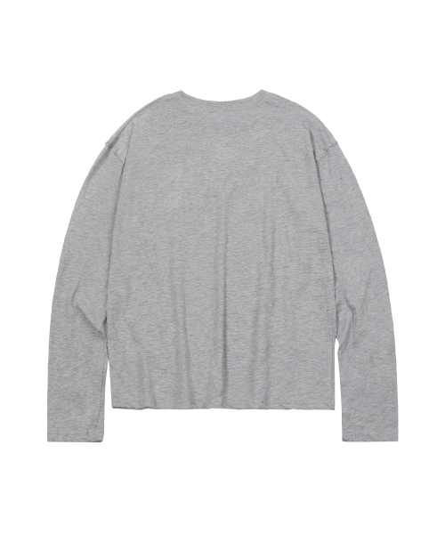 S'EST(エスイーエスティー)の「Cross Slub Henley Neck Gray(Tシャツ/カットソー・メンズ・グレー・SMALL/MEDIUM)」の2枚目の写真