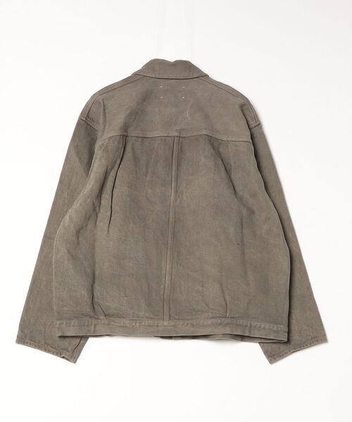 yoko sakamoto(ヨーコサカモト)の「【YOKO SAKAMOTO】 PLEATS JACKET(デニムジャケット・メンズ・グレー/ダークブラウン・MEDIUM/LARGE/SMALL)」の12枚目の写真