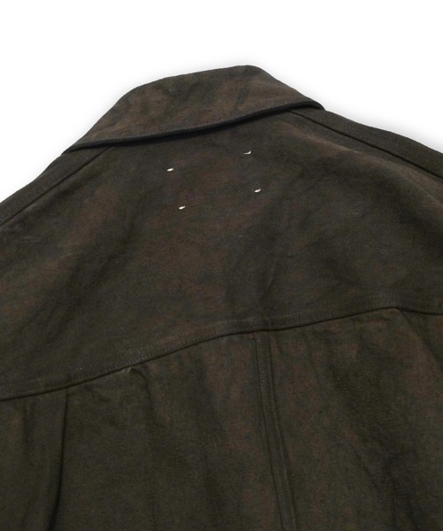 yoko sakamoto(ヨーコサカモト)の「【YOKO SAKAMOTO】 PLEATS JACKET(デニムジャケット・メンズ・グレー/ダークブラウン・MEDIUM/LARGE/SMALL)」の11枚目の写真