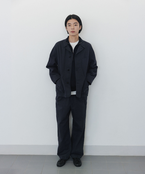 BLANKROOM(ブランクルーム)の「ラスティックラミジャケット_NAVY(テーラードジャケット・メンズ・その他・1/2/3)」の6枚目の写真