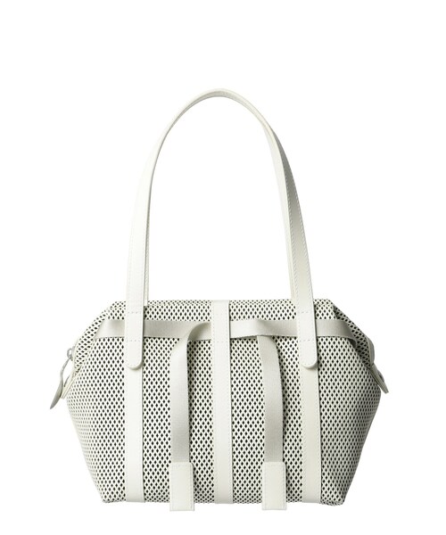HIROKO HAYASHI(ヒロコハヤシ)の「PANIER(パニエ)ボストンバッグ(ボストンバッグ・レディース・オフホワイト/ベージュ系4/ブラック・00)」の1枚目の写真