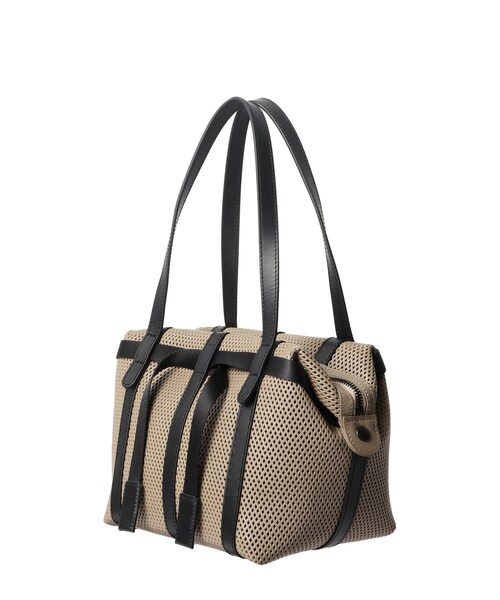 HIROKO HAYASHI(ヒロコハヤシ)の「PANIER(パニエ)ボストンバッグ(ボストンバッグ・レディース・オフホワイト/ベージュ系4/ブラック・00)」の5枚目の写真