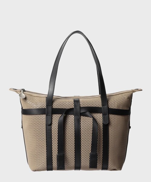 HIROKO HAYASHI（ヒロコハヤシ）の「PANIER（パニエ）ボストンバッグ（ボストンバッグ・レディース・オフホワイト/ベージュ系4/ブラック・00）」の9枚目の写真