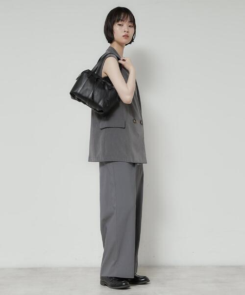 HIROKO HAYASHI（ヒロコハヤシ）の「PANIER（パニエ）ボストンバッグ（ボストンバッグ・レディース・オフホワイト/ベージュ系4/ブラック・00）」の17枚目の写真