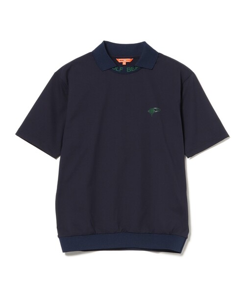 BEAMS GOLF(ビームスゴルフ)の「ORANGE LABEL / TEXBRID(R)襟テープロゴ ポロシャツ(吸水速乾・UVカット)(ポロシャツ・メンズ・ネイビー/ホワイト/ブラック・S/XL/M/L)」の1枚目の写真