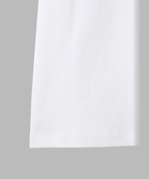 agnes b.(アニエスベー)の「"b."ロゴ 刺繍 コットン 半袖 Tシャツ "Brando"(Tシャツ/カットソー・レディース・ホワイト・3/2/1)」の4枚目の写真