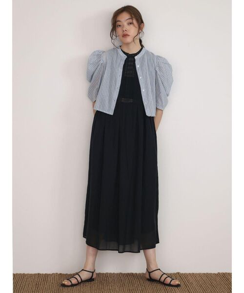 FIKA.(フィーカ)の「Sleeveless lace panel onepiece(ワンピース・レディース・ブラック/オフホワイト・MEDIUM)」の18枚目の写真