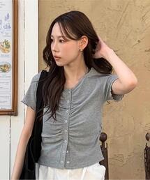 FREE'S MART | ◆フロントギャザーデコルテ半袖カットソー(Tシャツ/カットソー)