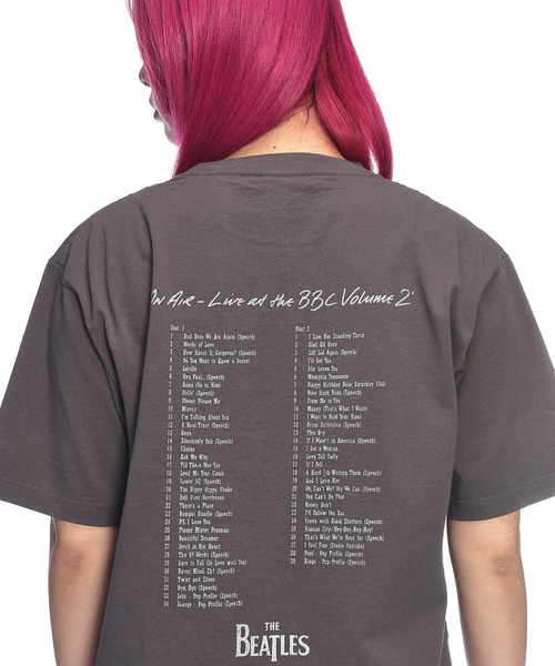 The Beatles(ザビートルズ)の「The Beatles (ザ・ビートルズ) アーティスト Tシャツ 半袖 ビートルズ バックプリント 綿100% CDジャケット バンドT メンズ レディース(Tシャツ/カットソー・メンズ・ダークグレー・L/M/LL)」の3枚目の写真