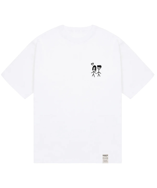 GRAVER（グレーバー）の「[ユニセックス]ドゥードゥル 半袖Tシャツ_2カラー（Tシャツ/カットソー・レディース・ホワイト/ブラック・SMALL/MEDIUM/LARGE）」の2枚目の写真