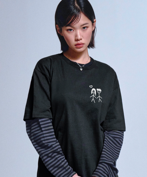 GRAVER（グレーバー）の「[ユニセックス]ドゥードゥル 半袖Tシャツ_2カラー（Tシャツ/カットソー・レディース・ホワイト/ブラック・SMALL/MEDIUM/LARGE）」の5枚目の写真