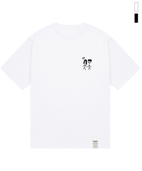 GRAVER（グレーバー）の「[ユニセックス]ドゥードゥル 半袖Tシャツ_2カラー（Tシャツ/カットソー・レディース・ホワイト/ブラック・SMALL/MEDIUM/LARGE）」の4枚目の写真