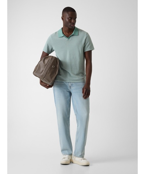 Guess(ゲス)の「HUNTER Stripe Knit Polo ポロシャツ(ポロシャツ・メンズ・ミント・LARGE/MEDIUM/X-LARGE/SMALL)」の4枚目の写真