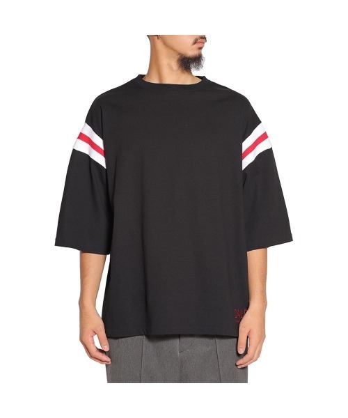 CALEE(キャリー)の「VINTAGE TYPE RIB FOOT BALL TEE(Tシャツ/カットソー・メンズ・パープル/ブラック/ホワイト・LARGE/MEDIUM)」の3枚目の写真
