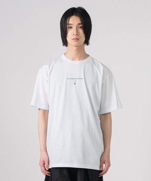 rehacer(レアセル)の「rehacer TEE: Plant Flower TEE / プラントフラワー T-Shirt(Tシャツ/カットソー・メンズ・ブラック/ホワイト/ネイビー・X-LARGE/LARGE/MEDIUM/SMALL)」の5枚目の写真