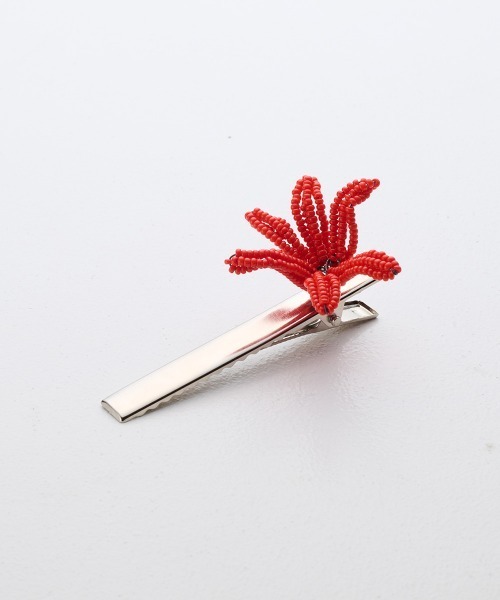Fauvirame】26SS新作 Flower Beads Hair Clip / フラワービーズヘア