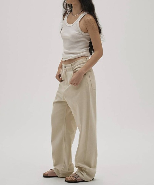 TODAYFUL（トゥデイフル）の「[TODAYFUL/トゥデイフル]Carys Denim（デニムパンツ・レディース・ホワイト・24/23/25）」の3枚目の写真