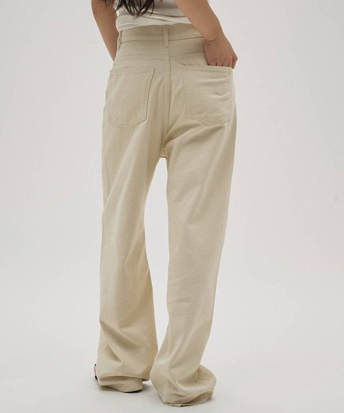 TODAYFUL（トゥデイフル）の「[TODAYFUL/トゥデイフル]Carys Denim（デニムパンツ・レディース・ホワイト・24/23/25）」の4枚目の写真