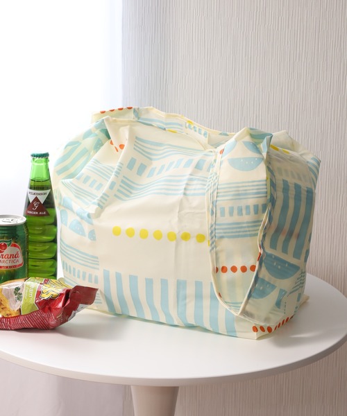 392 plusm(サンキューニプリュスエム)の「392plusm 392 ECO BAG_BIG サンキューニ プリュスエム エコバッグ ビッグ(エコバッグ/サブバッグ・メンズ・グリーン系/ホワイト系6/レッド系4/ブラック系/ネイビー系6/グレー系4/イエロー系8/ブルー系8・ONE)」の2枚目の写真