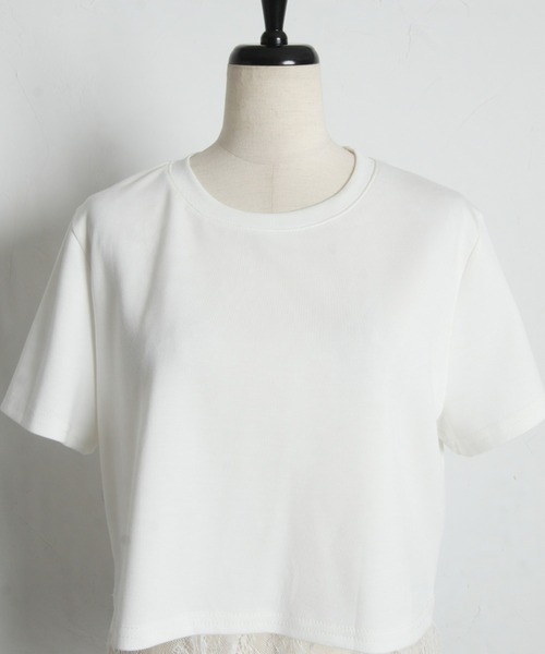 &. NOSTALGIA(アンドドットノスタルジア)の「レース付き半袖プルオーバー(Tシャツ/カットソー・レディース・ホワイト/ブラック・M)」の16枚目の写真