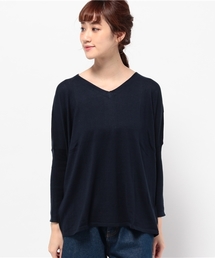 LBC | 12G アクリルコットン Vネックプルオーバー       (ニット/セーター)