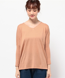 LBC | 12G アクリルコットン Vネックプルオーバー       (ニット/セーター)