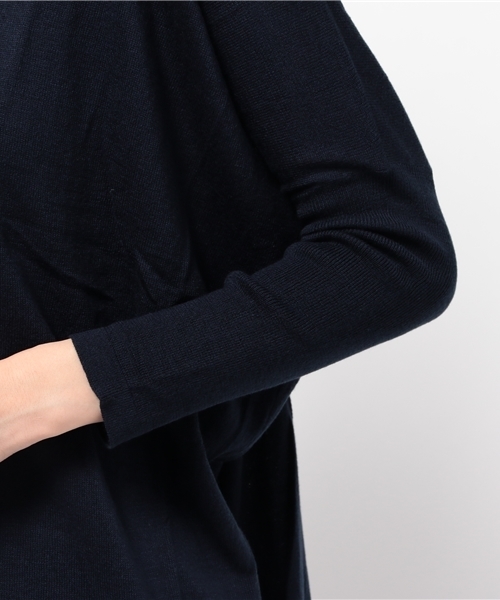 LBC（エルビーシー）の「12G アクリルコットン Vネックプルオーバー       （ニット/セーター・レディース・アッシュグレー/グリーン/ピンク/ネイビー・MEDIUM/LARGE）」の8枚目の写真